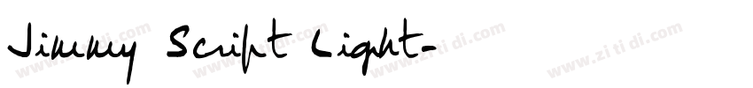 Jimmy Script Light字体转换